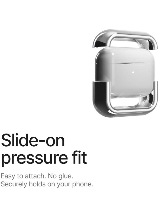 ARC Pulse Compatible with AirPods Pro Case (2024), Minimalist Protective Shock Absorption Aluminum Shells + Elastomer Inlays, Slide-On Fit Charging Case Cover -Matte Orange - Image 5